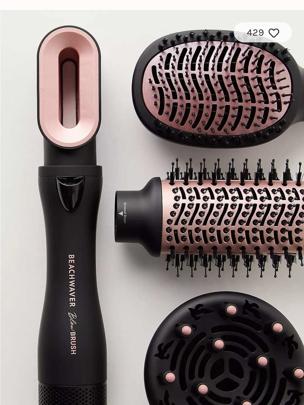 BEACHWAVER Co. Black Travel/Storage Case with full hair care set up. Brand new